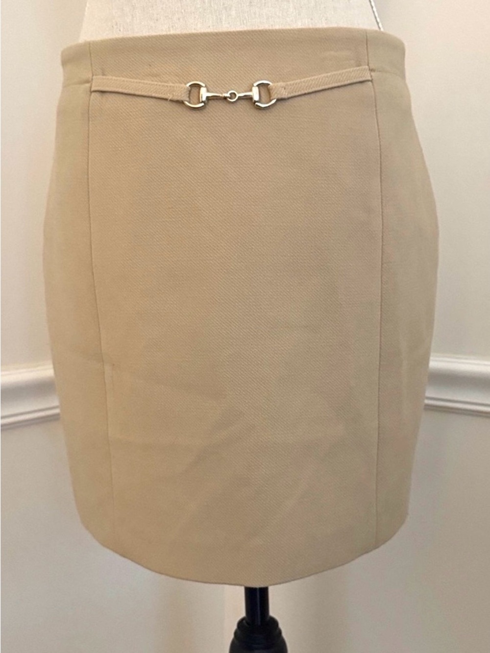 H&M Tan Camel Color Pencil Mini Skirt Size 6